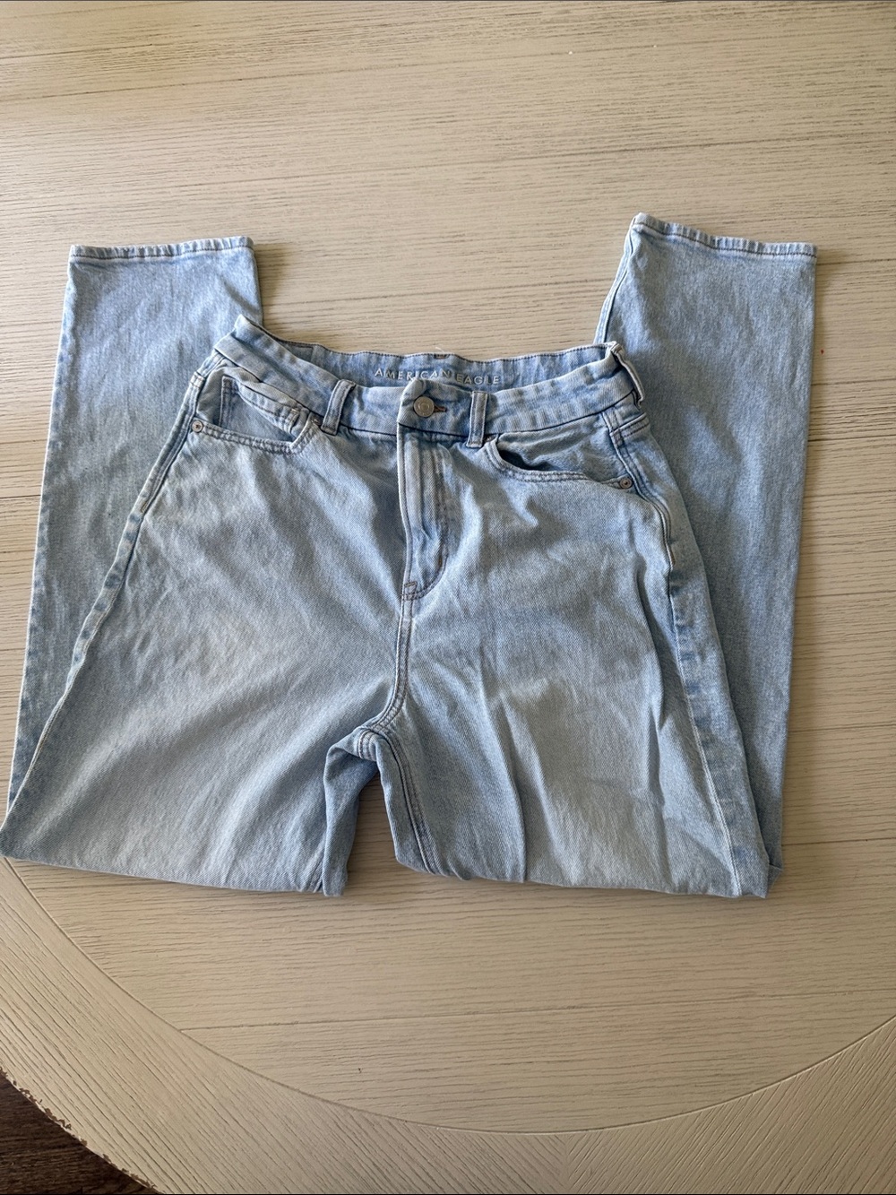 American Eagle Outfitters Light Wash High-Rise Jeans